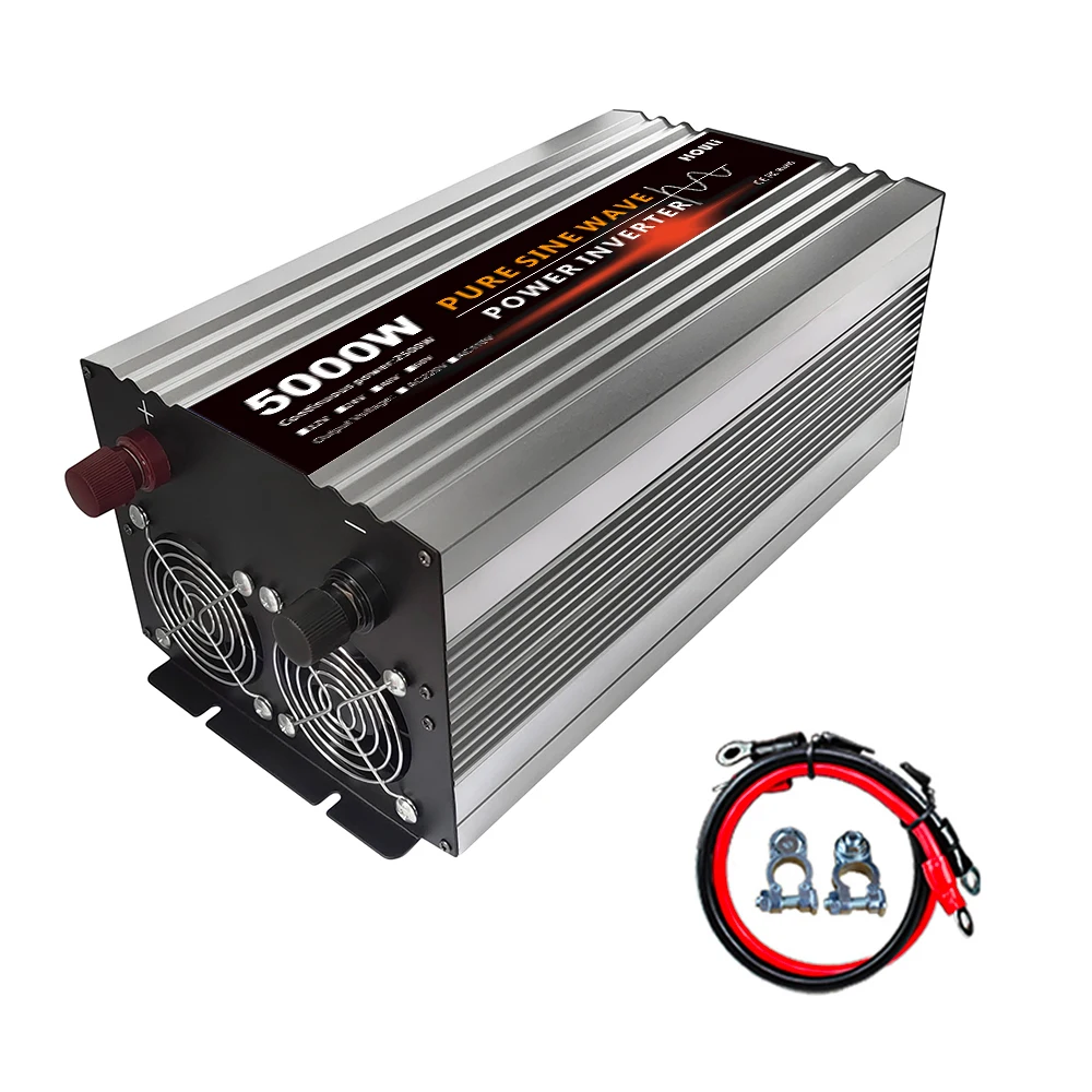 Хули, Прямая продажа с фабрики 5000 Вт Чистая синусоида Инвертор 5000 W 12V постоянного тока до 220V инвертор и конверторы