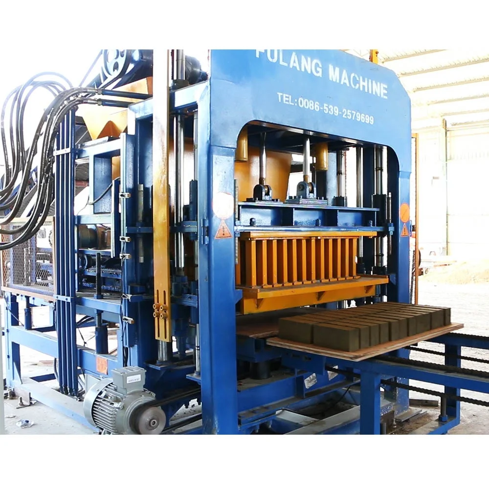 QTF4-15 Automatic Brick Building Material/ Cement Brick Making Process/ Concrete Interlocking Paving Block Machine