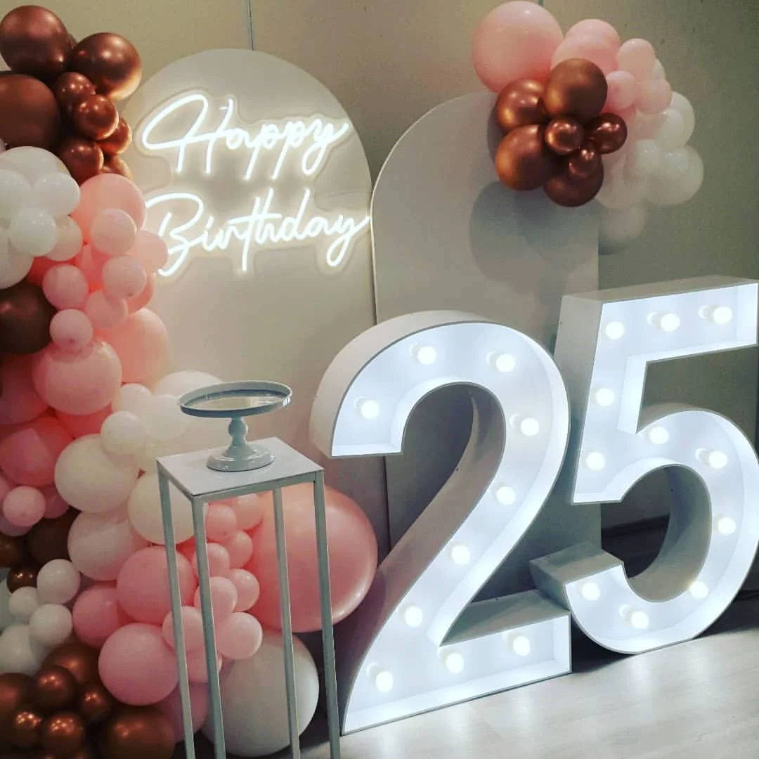 Winbo Manufacturer 3ft 4ft 5ft Customized Waterproof Giant Light Up Letters NO MOQ Marquee Numbers