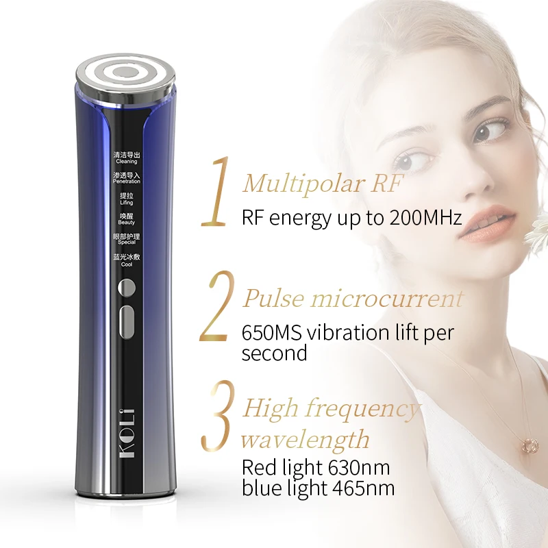 Latest professional rf ems facial lifting device beauty skin anti-aging face equipment beauty microcurrent facial lift machine