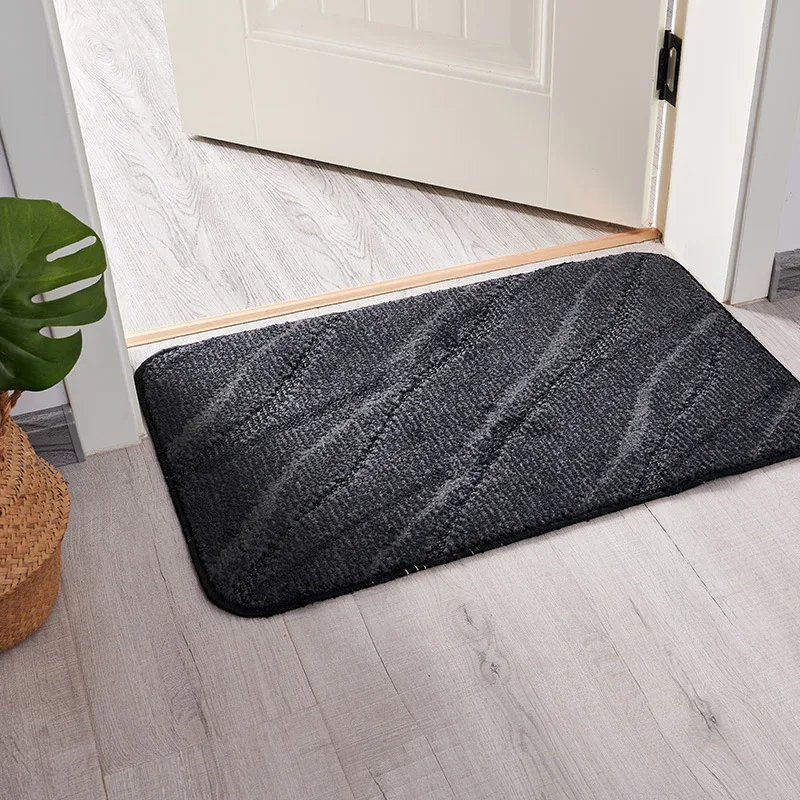 Indoor Door Mat for Entrance Machine Washable Entryway Rug Non Slip Trapper Rugs Absorbent Dirt Low Profile Shoes Scraper