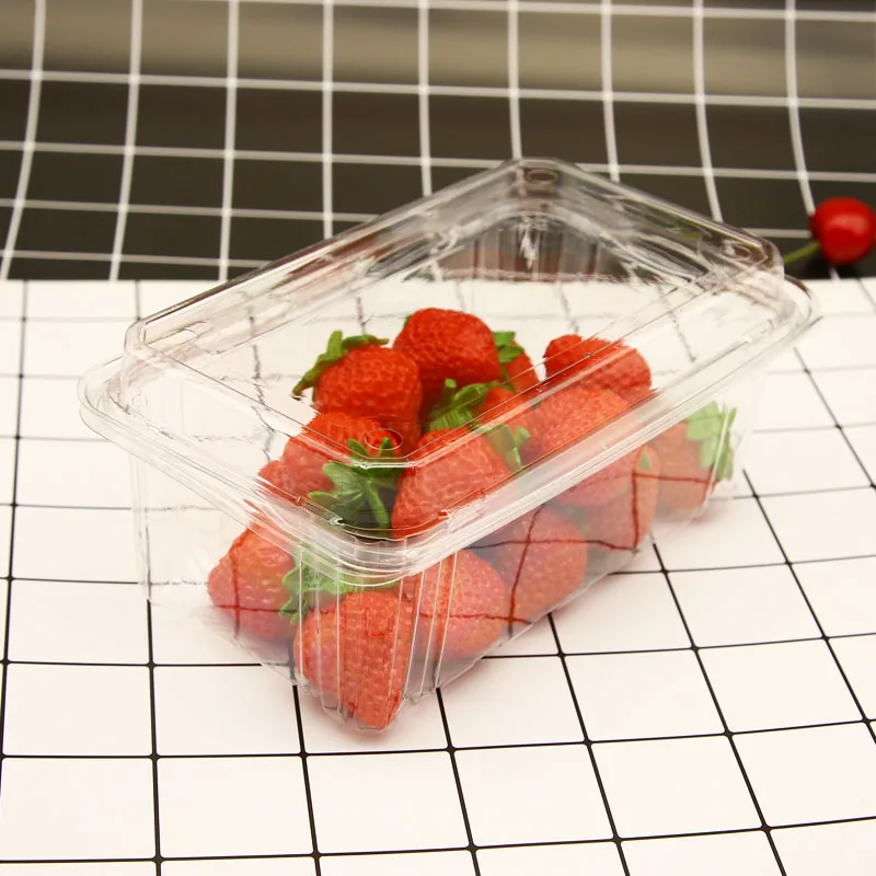 plastic 400g clear food clamshell packaging box
