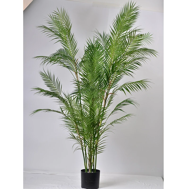 1.75 Meters Height Indoor Decorative Greenery Artificial Palm Tree with lots of Palm Leaves