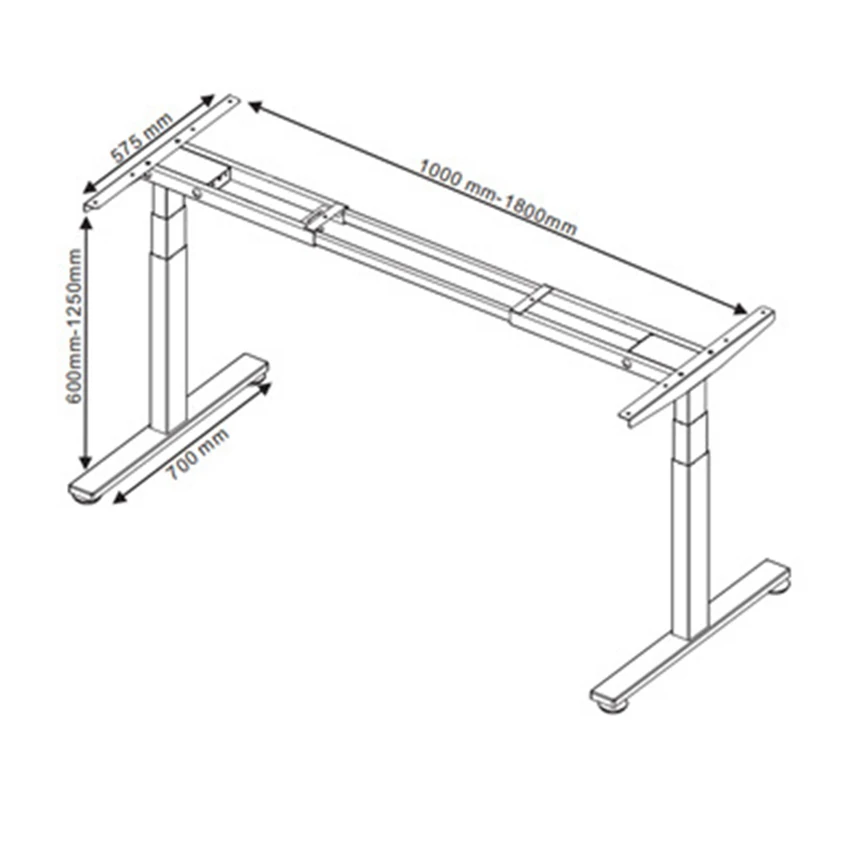 
HomeKit Control Electric Lifting Motorized Height Adjustable Standing Desk Standing Office Desk With Lift Desk Frame 
