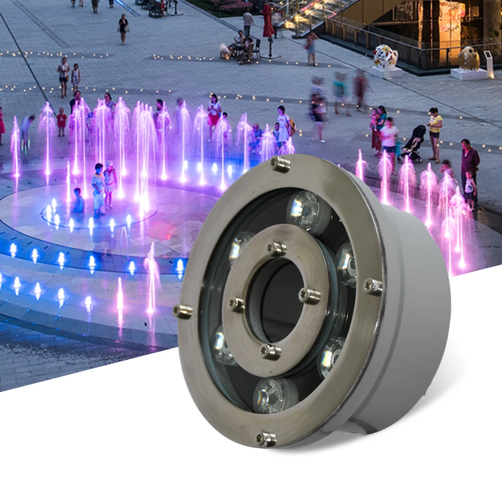 Fountain Lights Underwater Water Dance Light Fountain 6W 9W 12W 15W 18W 24W Christmas Fountain Light