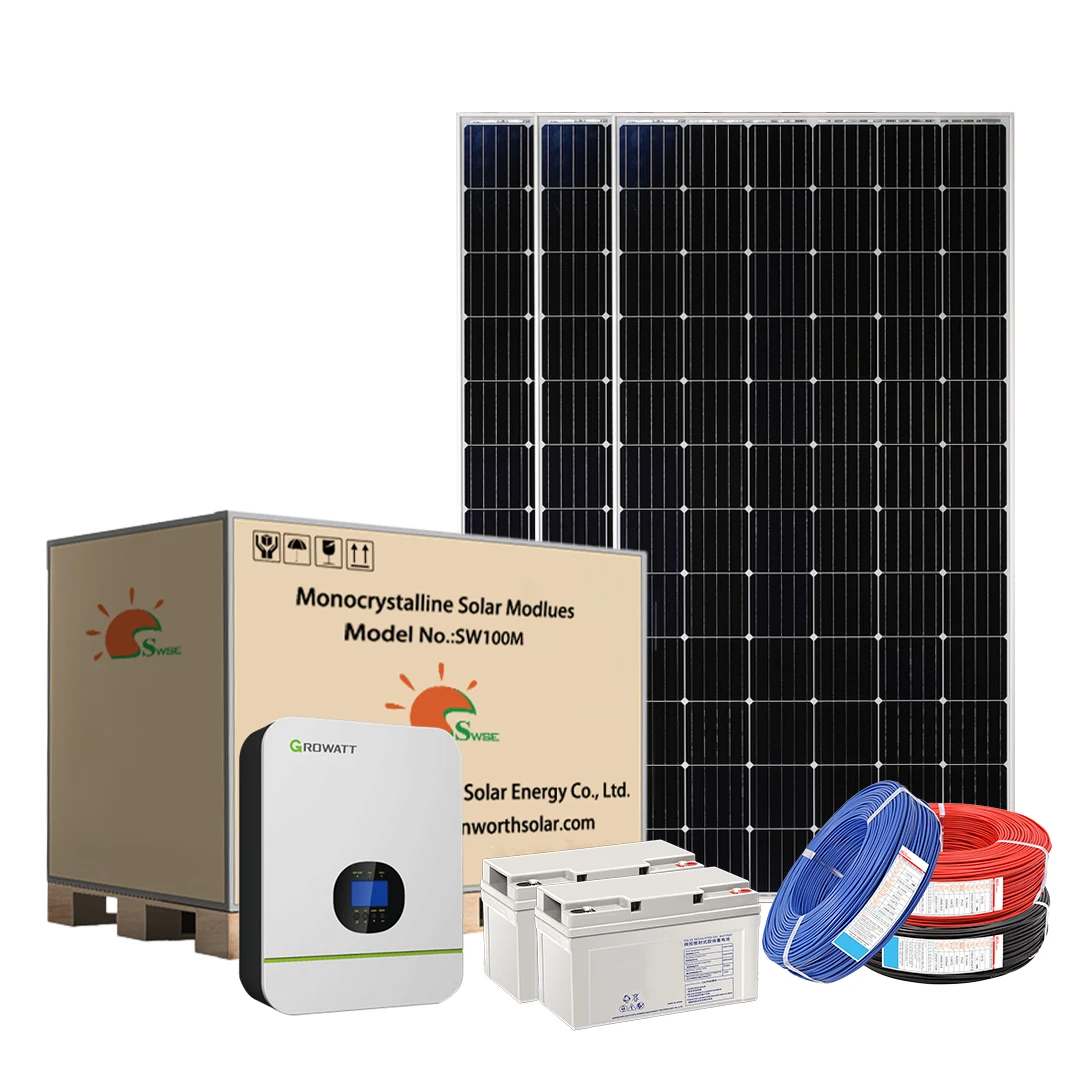 Industrial Solar Panel Energy Storage 10KW 20KW 30KW 50KW 60KW Hybrid System Off Grid 100kw solar energy system