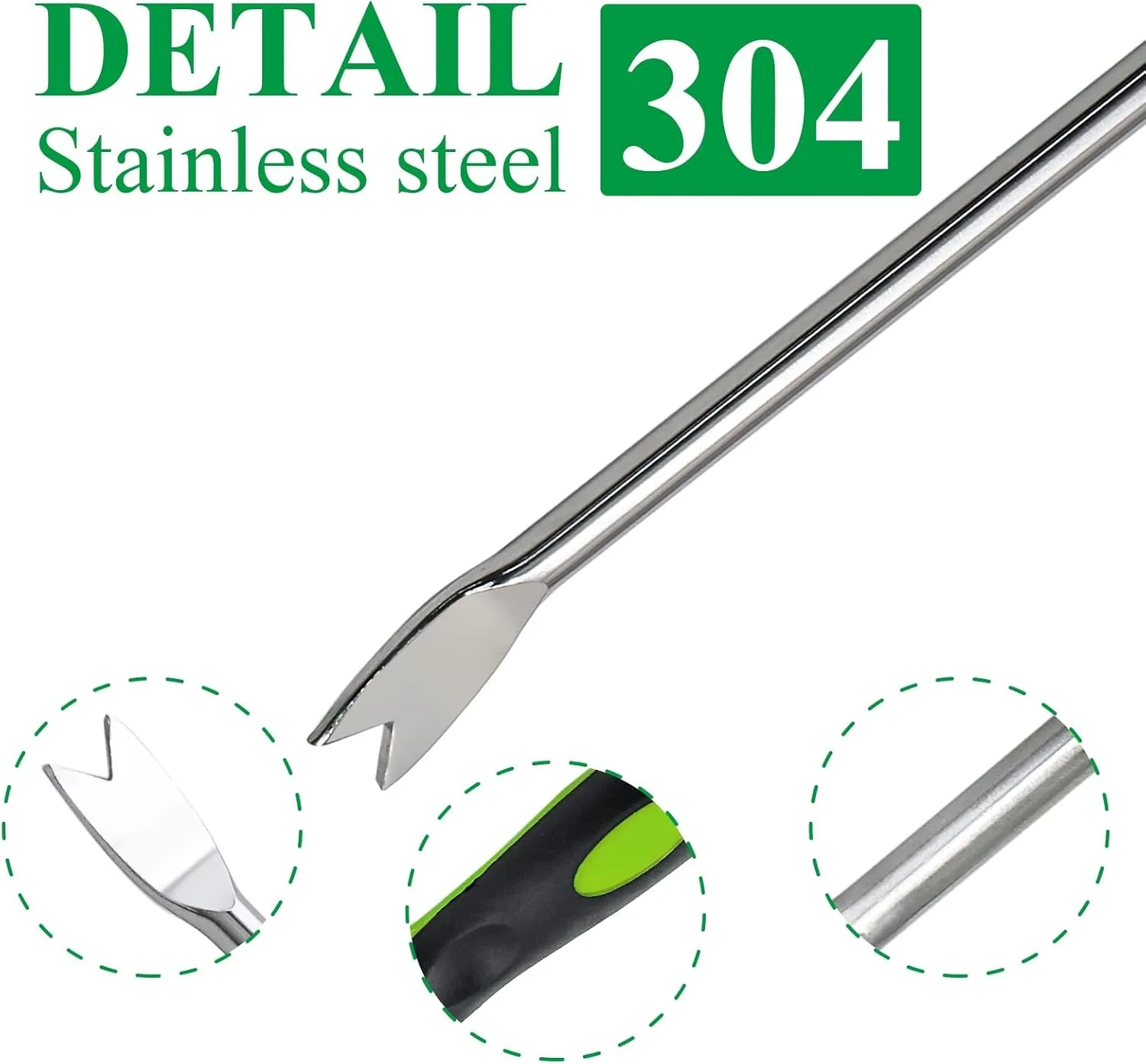 Stainless steel weed puller in lawn garden yard weeding removal for lawn farmland transplant