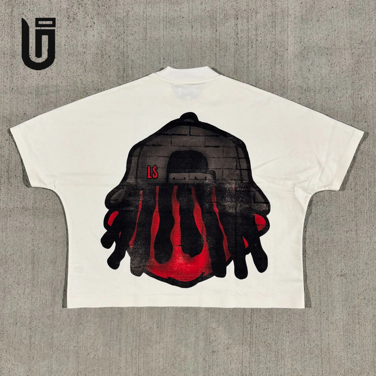 Y2k High Street Fashion Custom Large Picture DTG Prints Oversized Boxy T-Shirt with Digital Printing Mens Cropped Tshirt