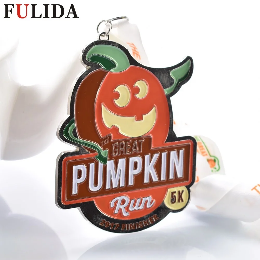 Customized half marathon 5k running magnet medal