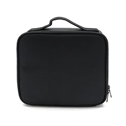 Professional Adjustable Beauty Box Case Salon Nail Cosmetic Make up PU Bag Fashion Waterproof Polyester Zipper Cosmetic Case