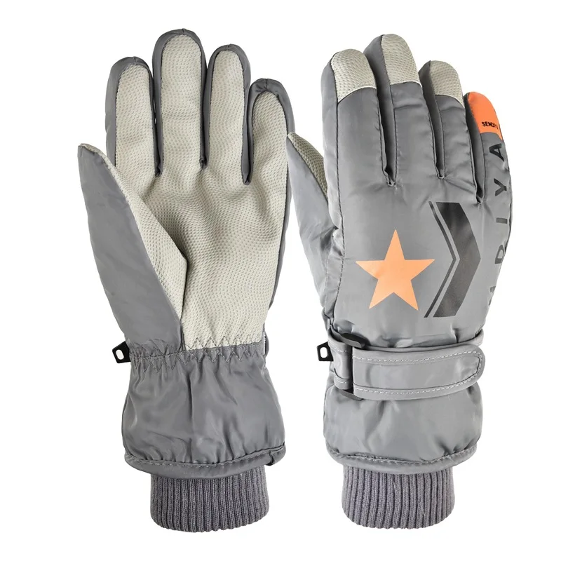 Waterproof Touchscreen Fleece Lined Snowboard Warm Winter Gloves Ski Gloves Kid Gloves
