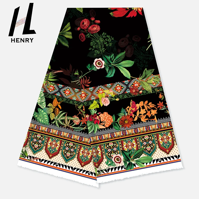 Three-dimensional graphics solid color background pattern edge 100%polyester fabric for lady dress