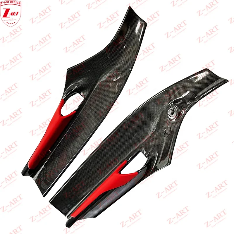 Z-ART 488 Dry Carbon Fiber Door Trim for Ferrari 488 Dry Carbon Fiber Door Panel for Ferrari 488 GTB 2015-2020