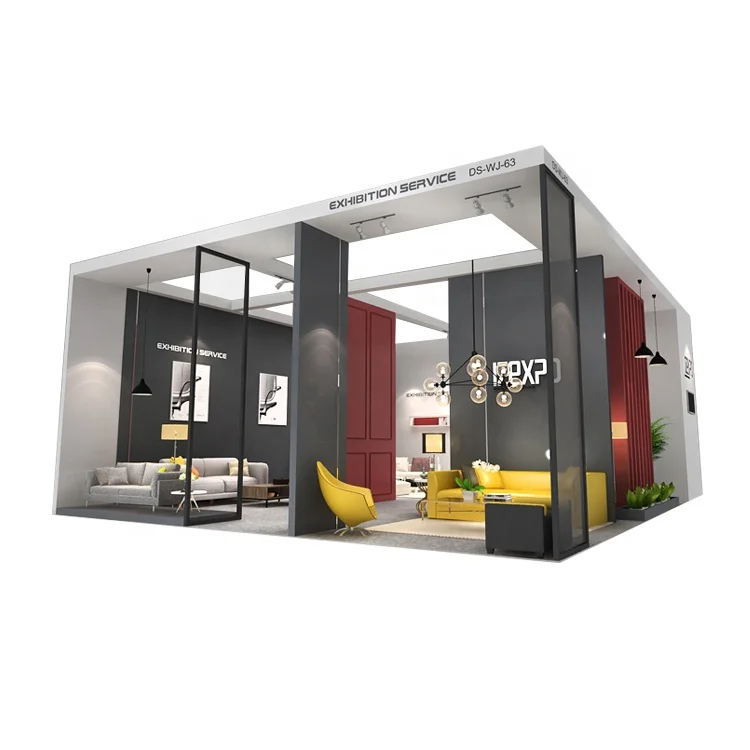 Выставочный стенд Izexpo 10x30 быстрая настройка мебели выставочный на заказ деревянный фон