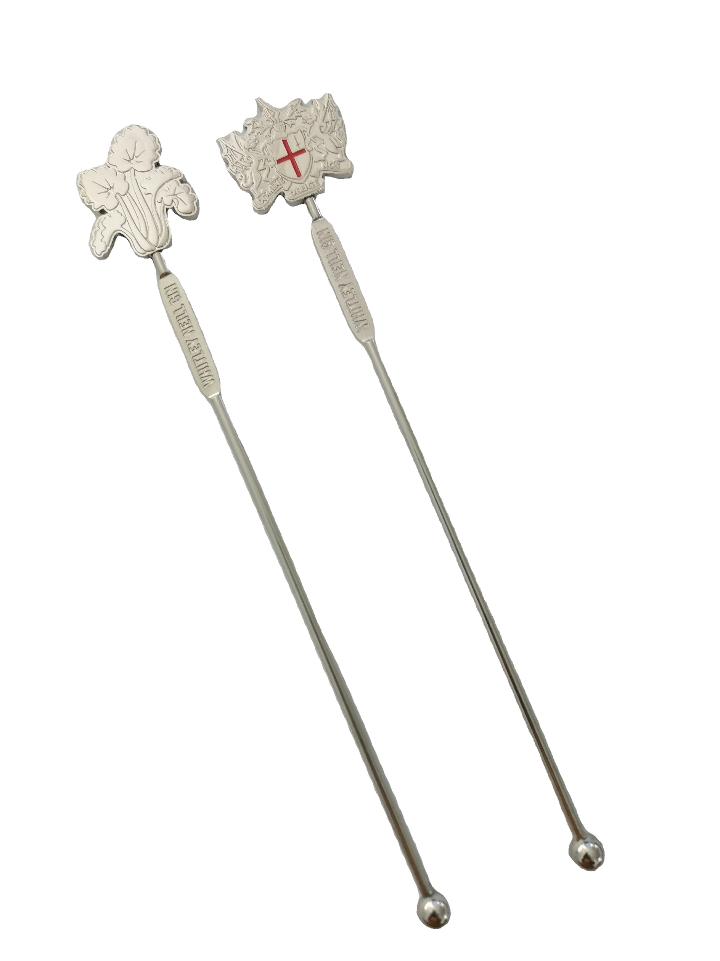 Stainless Steel Long Metal Gin Stirrer Swizzle Cocktail Bar Stick Swizzle Stirrer for Bar Home