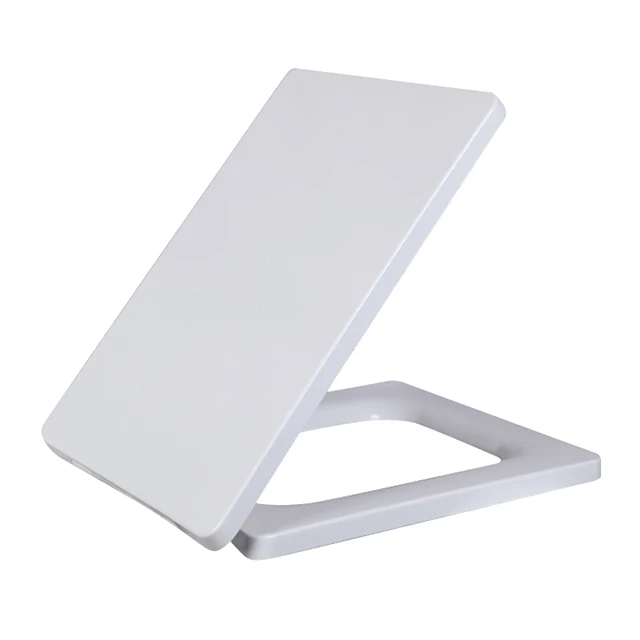Cheap Common UF Soft Closing Seat Cover WC Lavatory Toilet White Square Seat