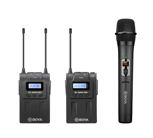 BY-WM8 PRO high quality uhf musical instrument microphone wireless noise reduction microphone for guitar violin interview