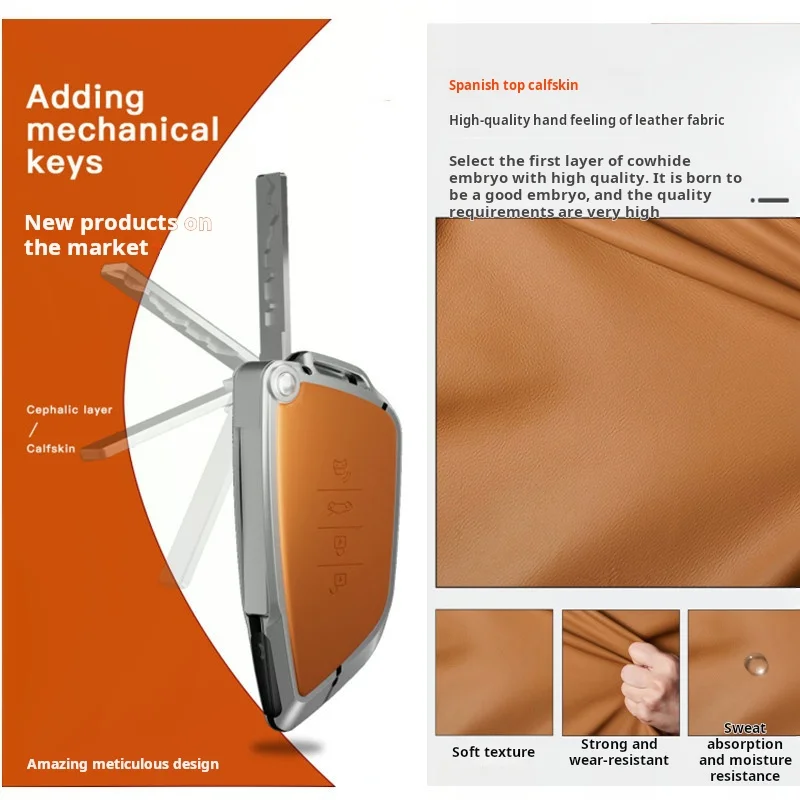 The mechanical blade auto LCD key is suitable for B M W and other smart car keys that retain the mechanical key
