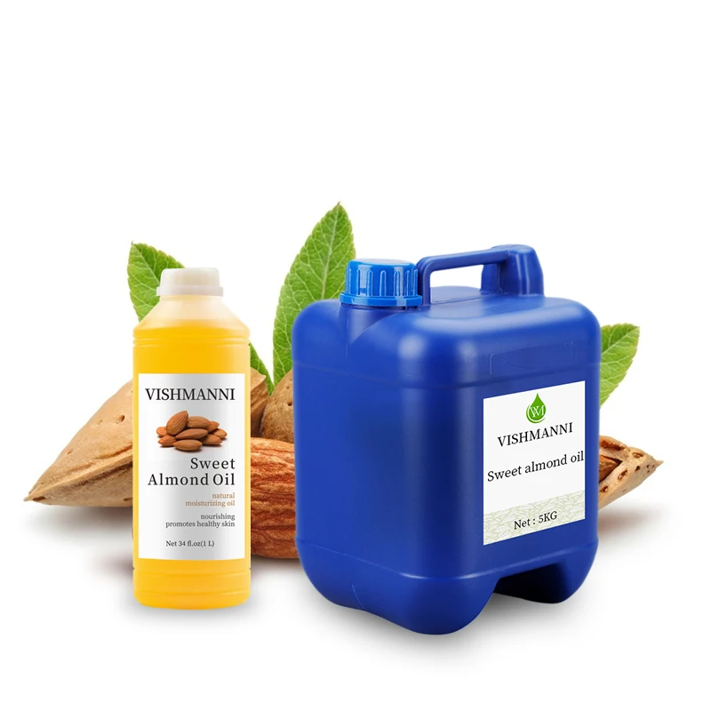 Best Selling 1 KG 5 KG 25 KG Drum Massage Oil Wholesale Pure Organic Bulk Sweet Almond Oil Carrier Oil Bulk