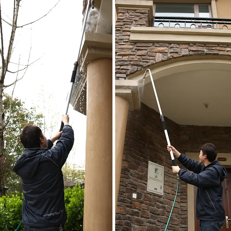 Microfiber electric truck soft bristle soap dispensing foam automatic cleaning car wash brush with long handle