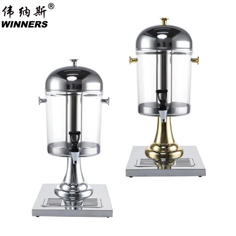 economy 8L 16L 24L double tanks stainless steel Whisky bar dispenser cold drink dispenser with ice tube for drink table bar