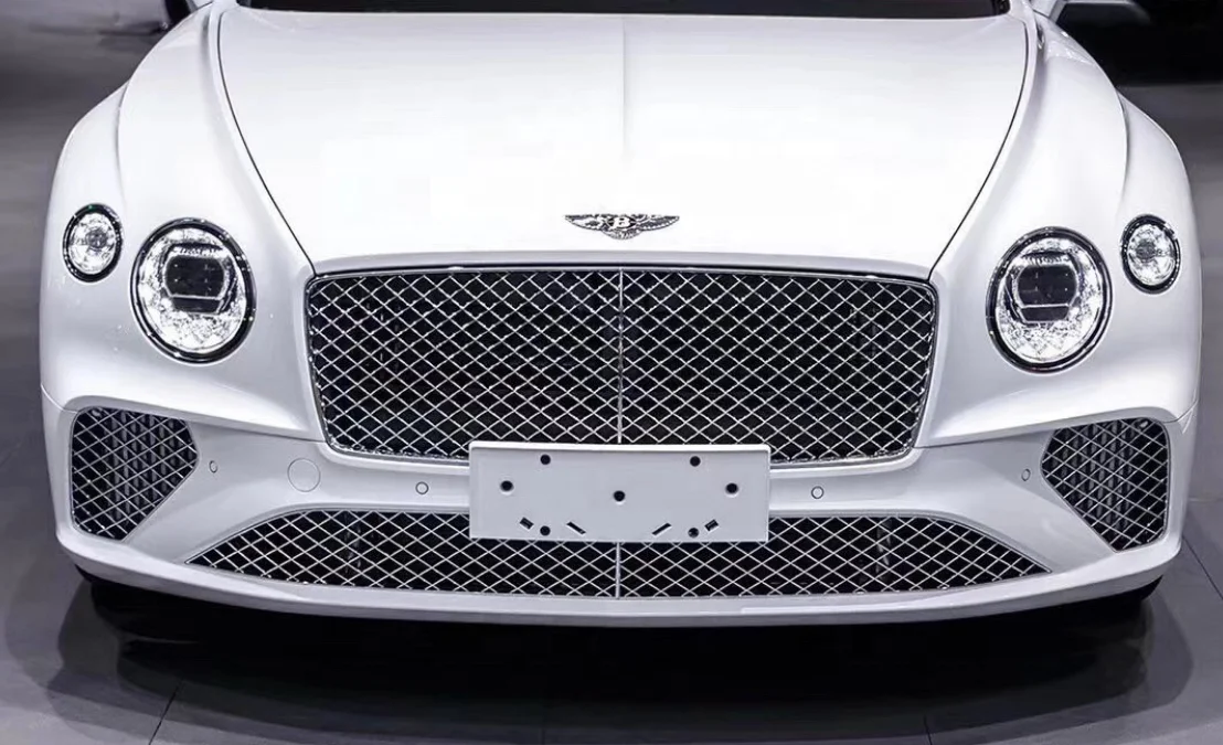 Черный 3SD807675A пластиковый ABS для Bentley Continental GT 2020 комплект передней радиаторной