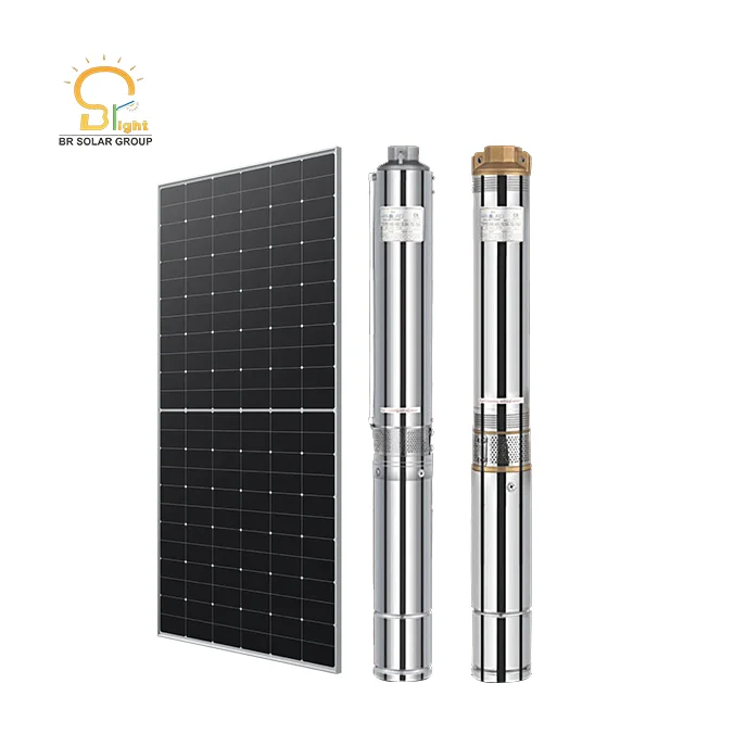 BR SOLAR 1.5hp ac solar submersible pump set 1.1kw solar water pump for agriculture