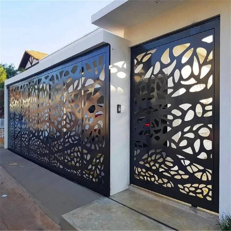 Exterior Decorative Laser Cut Aluminum laser cut metal outdoor fences