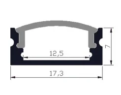 18v Shape Led Strip Aluminium Profiles Milky Led Light Diffuser Square Alu Led Light Housing Led Strip Aluminum Profile Channel