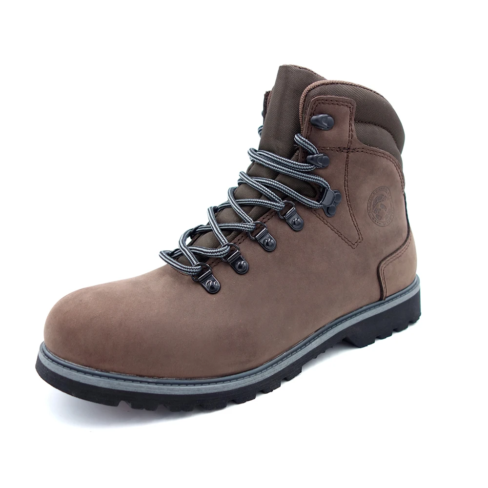 Rubber cement  nubuck cow leather  steel toe woodland safety shoes