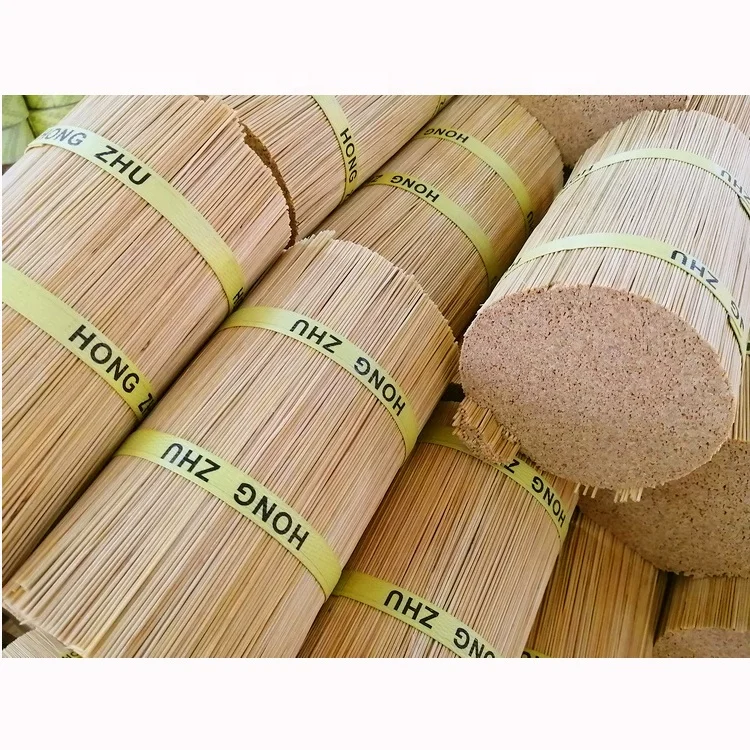 Jiangxi Hong Zhu Brand Tai Yang Shan Brand 1.3mm Agarbatti Bamboo Stick For Incense