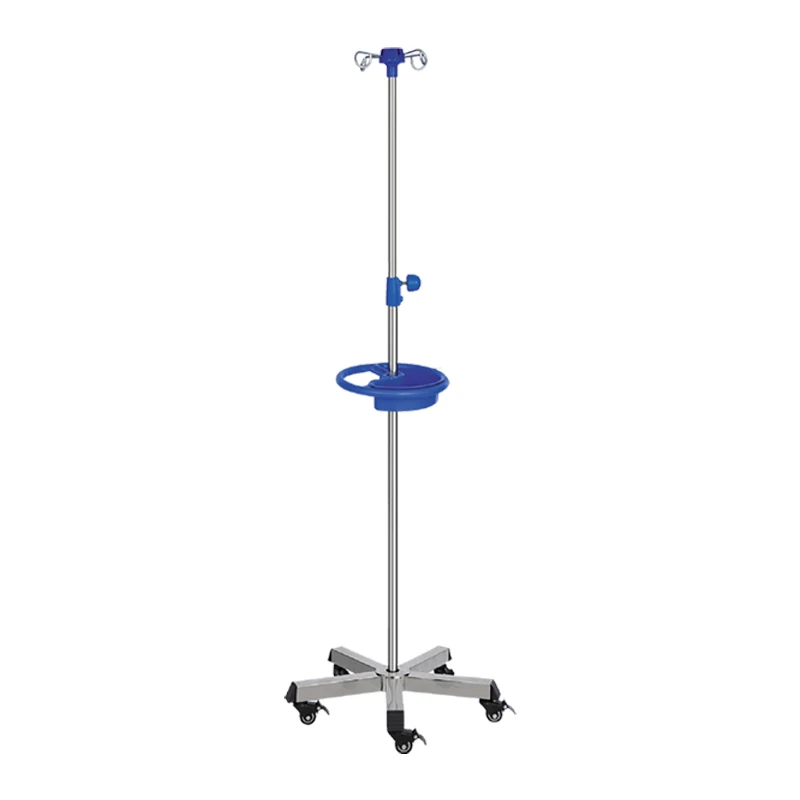 Medical Height Adjustable Infusion Pole Iv Stand Pole Iv Stand For Patient