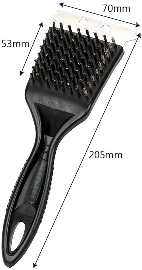 Durable Wire Bristles Cleaning Brushes Barbecue Grill Brush with Scraper BBQ Cleaning Tools BBQ Accessories
