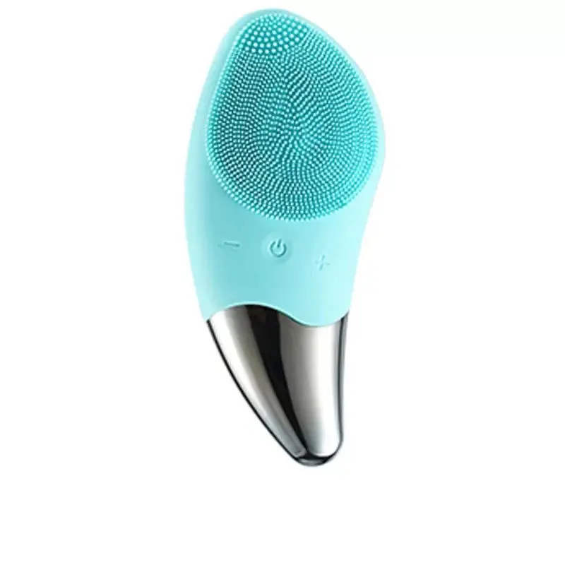 China Factory Lowset Price Private Label Electric Facial Cleansing Brush Waterproof Face Cleanser Silicone Facial Brush
