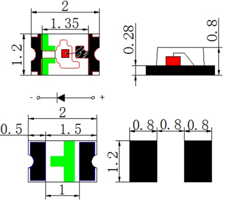 Free samples best selling 0603 0805 1206 smd led red green blue color chip on board
