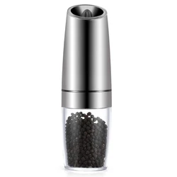 Manual Stainless Steel Salt and Pepper Grinder with Adjustable Fineness, Large Capacity