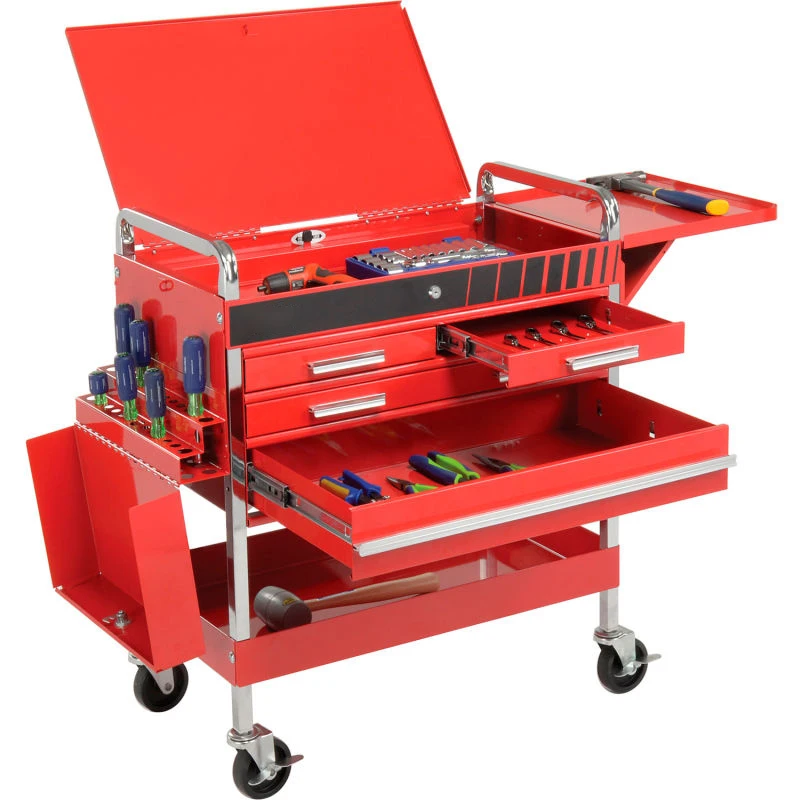 Metal universal wheel office furniture tool cabinet trolley multi purpose tool toolbox cart