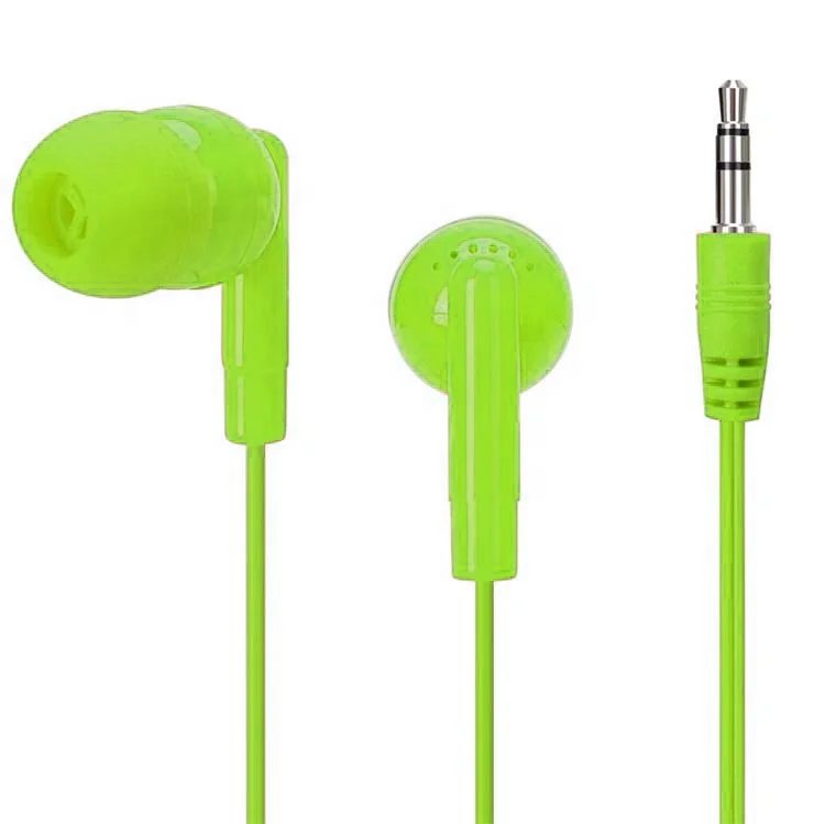 China Manufacturer promotional in-ear black stereo aviation headset disposable headphone