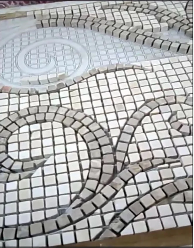 The hotel, the clubhouse seams the natural mosaic floor to show nobility