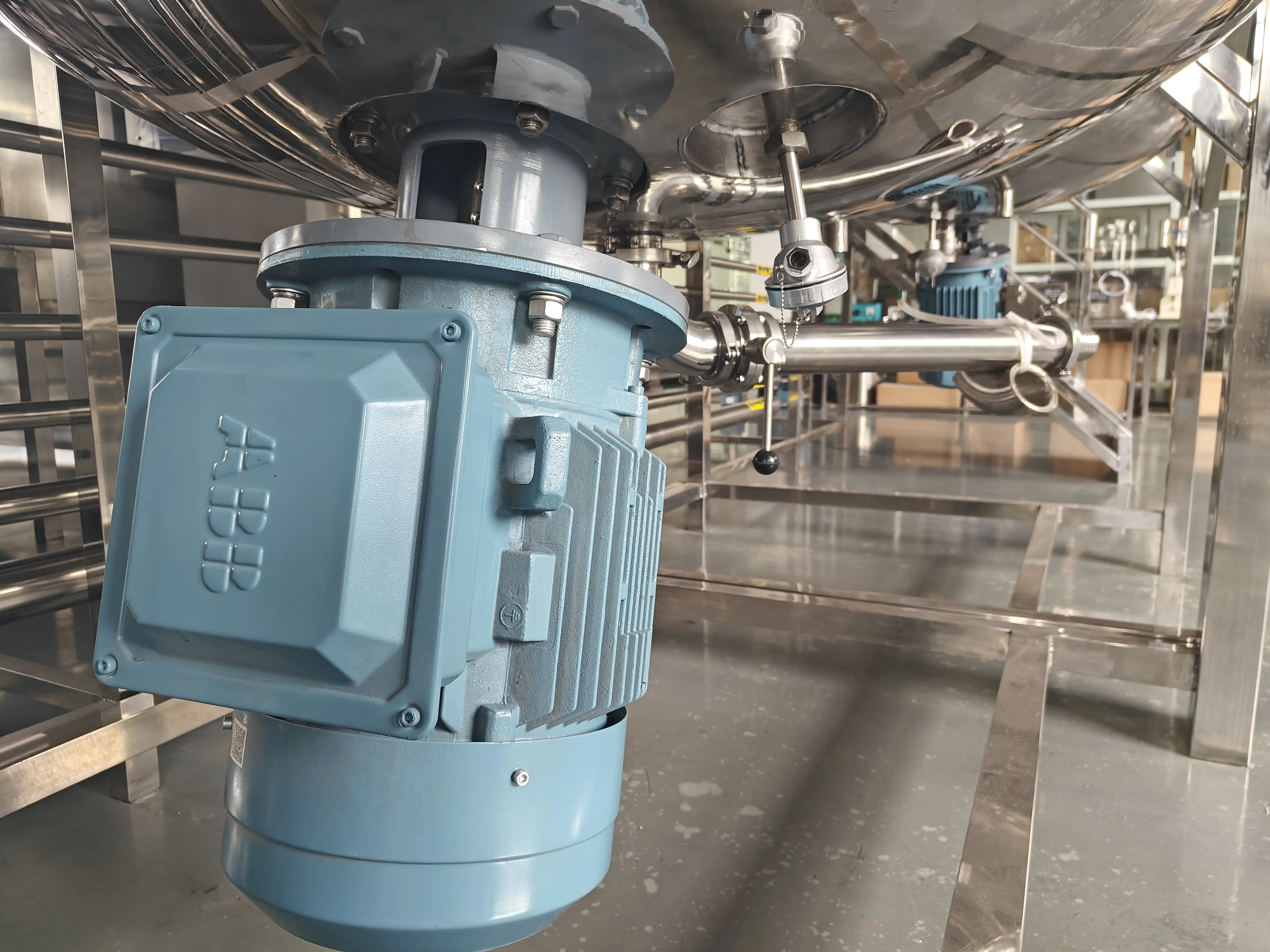 Industrial Mixer For Chemicals Liquid High Speed Mixer For Detergent Liquid And Shampoo Stainless Steel Liquid Mixer Agitator