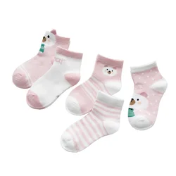 Wholesale  High Quality 5 Pairs Animal Baby Socks China Yiwu Cheap Kids Baby Socks