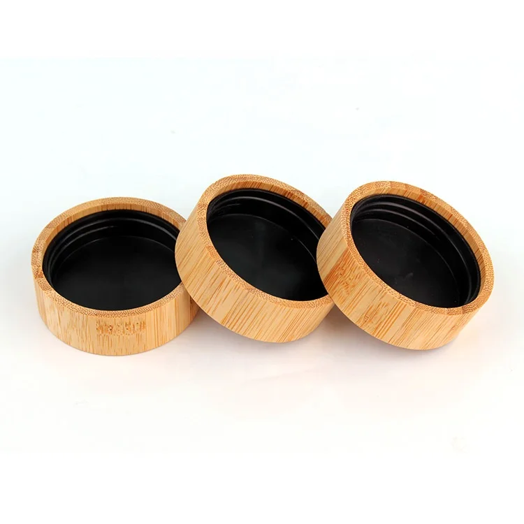  Eco friendly 50ml Natural Bamboo Cosmetic Containers jar 50g cosmetic glass