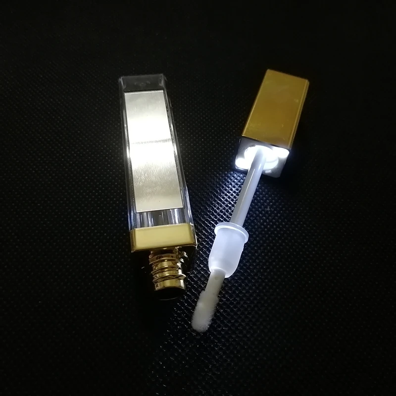 
custom private label lip stick packaging makeup luxury clear 10 ml led lip gloss tube 