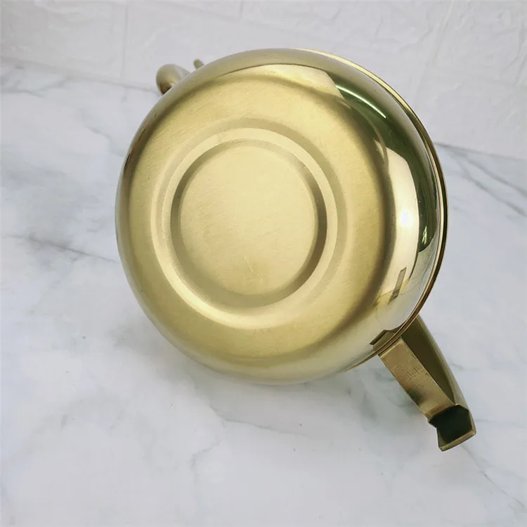 1.2L/1.8L Gold Stainless Steel Teapot Gooseneck Pour Coffee Tea Kettle Filter Strainer Pot