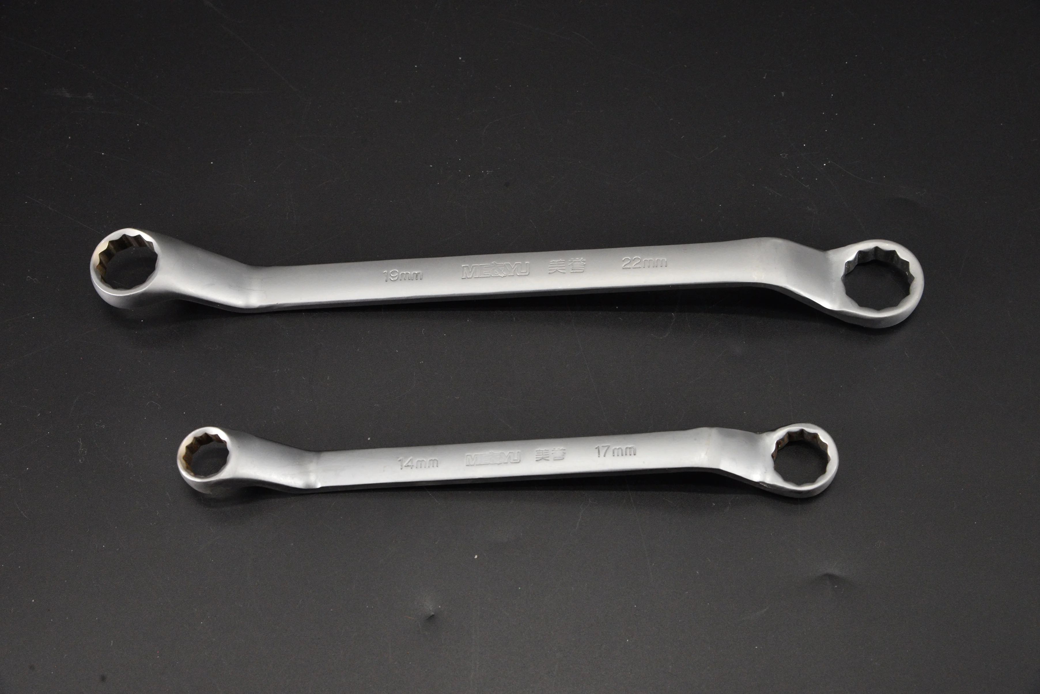 Professional Hardware Hand Tools Box End Wrench Carbon Steel Double Offset Ring Wrench Spanner