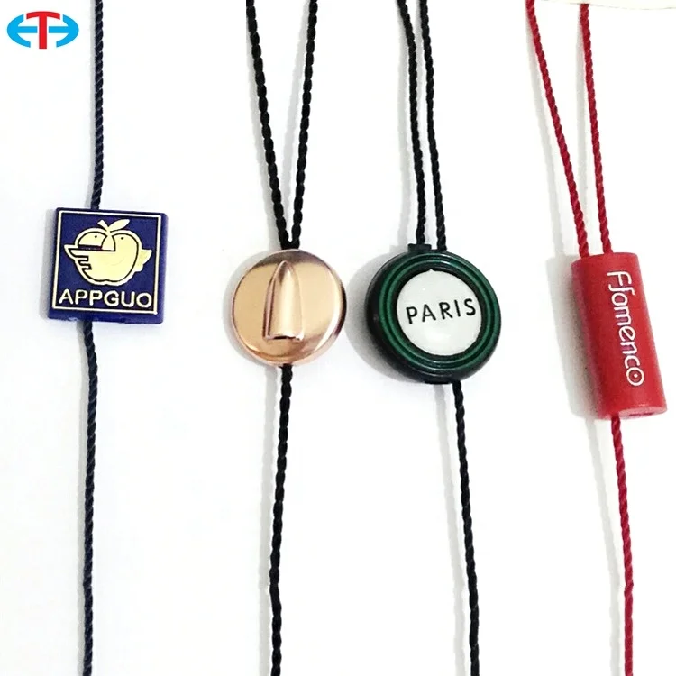 
China high quality customized brand embossed plastic seal tag for clothing 