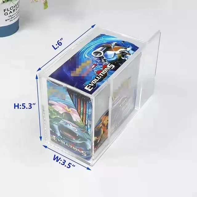 free shipping Acrylic Pokemon Card Elite Trainer Box Protector ETB French Pokemon Booster Box