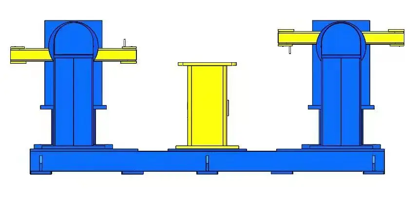 CNC Environmental protection dust removal equipment Machining of machine parts Double station single robot welding base