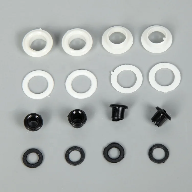wholesale low price plastic 3mm eyelet rings with washers for garment