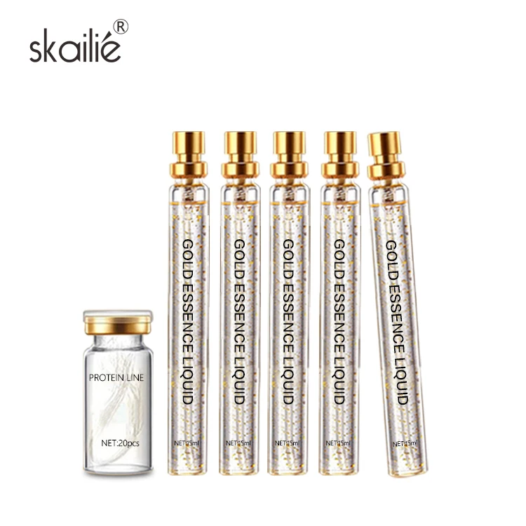 Custom Logo Private Label Face Lifting Soluble Protein Collagen Thread And Nano Gold Combination